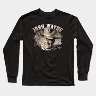 John Vintage Wayne gold Long Sleeve T-Shirt